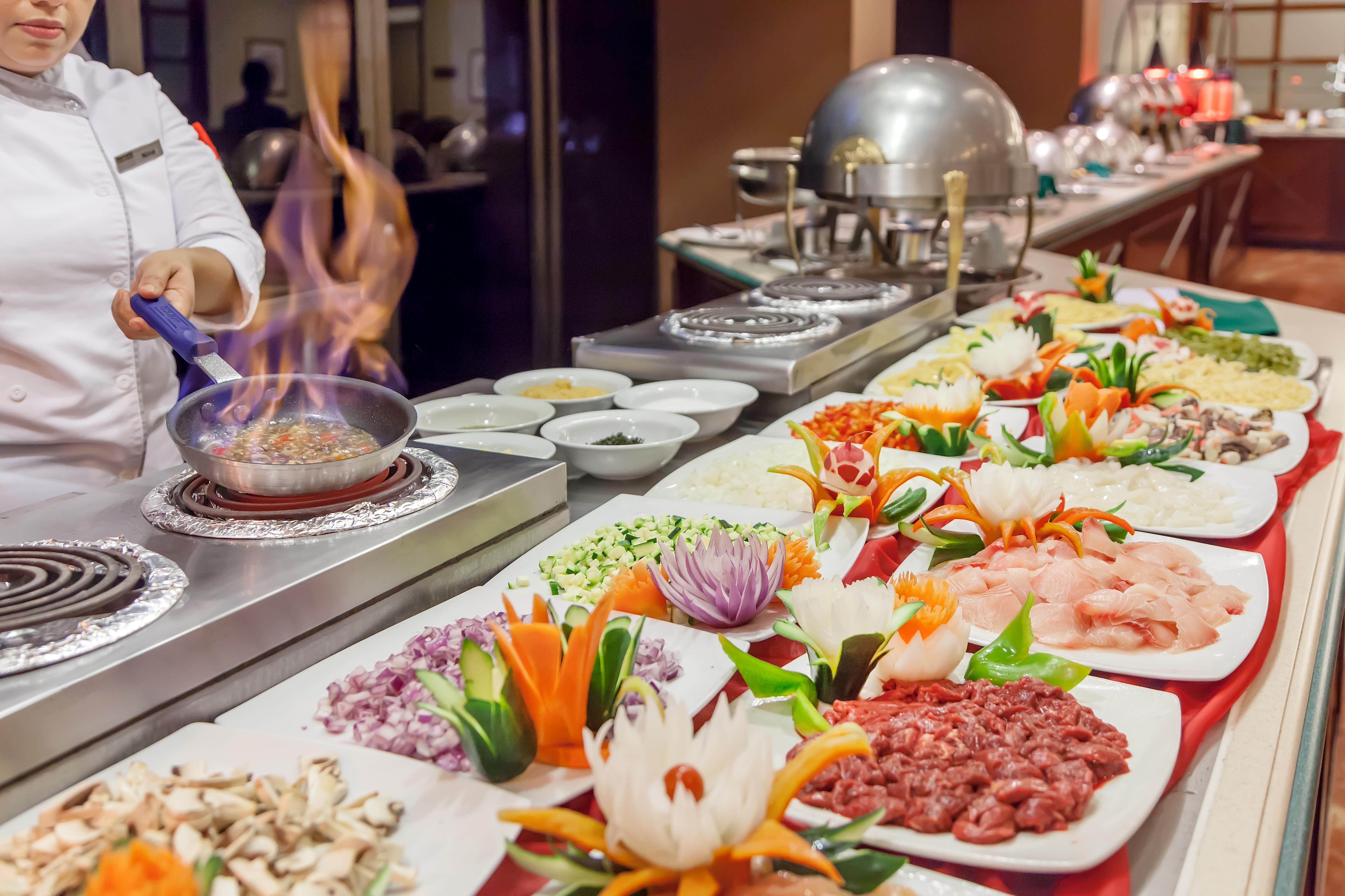 Barcelo Guatemala City Exterior photo A buffet at a hotel